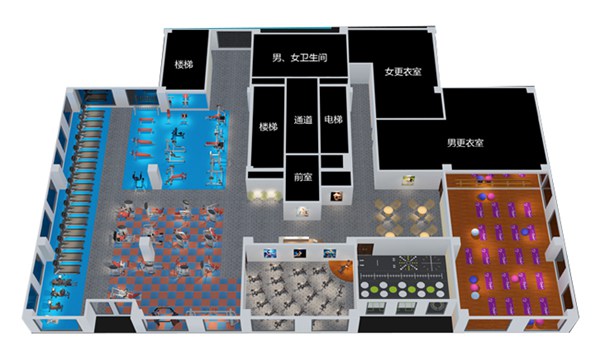 1500平方健身房配置方案-广西好博体育健身器材有限公司 1500平方健身房配置方案-广西好博体育健身器材有限公司